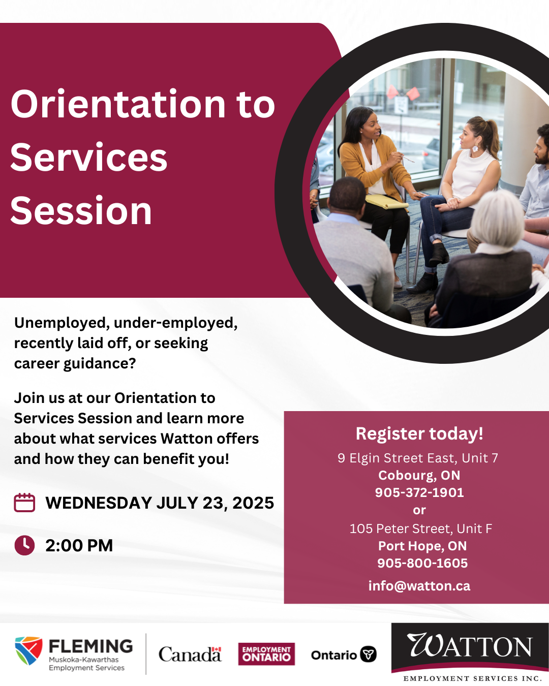 Orientation to Services Session July 2025
