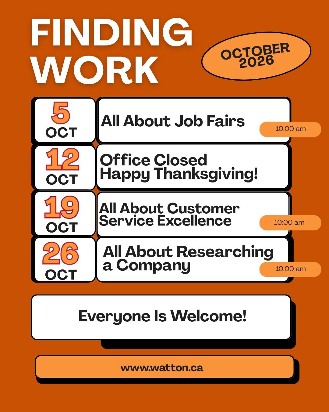 Finding Work - September